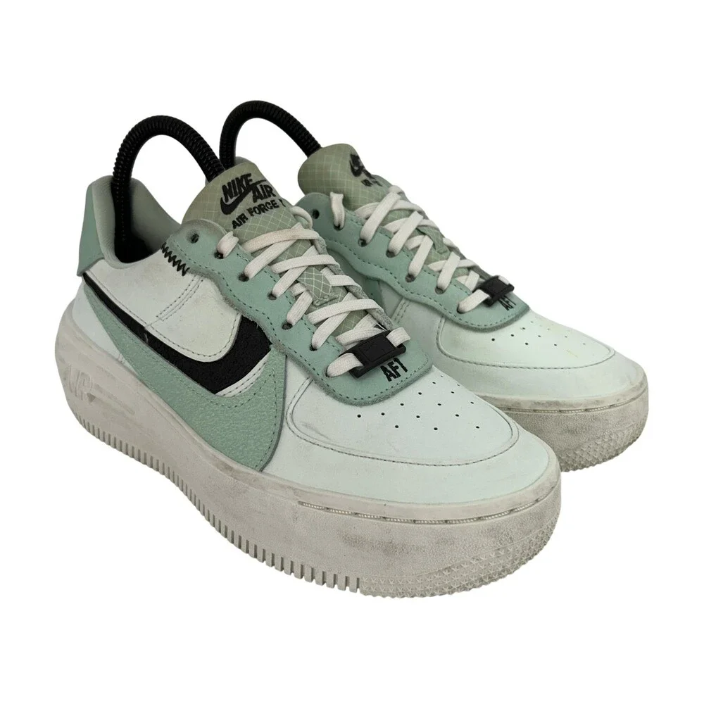 Nike Air Force 1 PLT.AF.ORM Shoes Womens Size 6 Barley Green Sneakers DX3730-300
